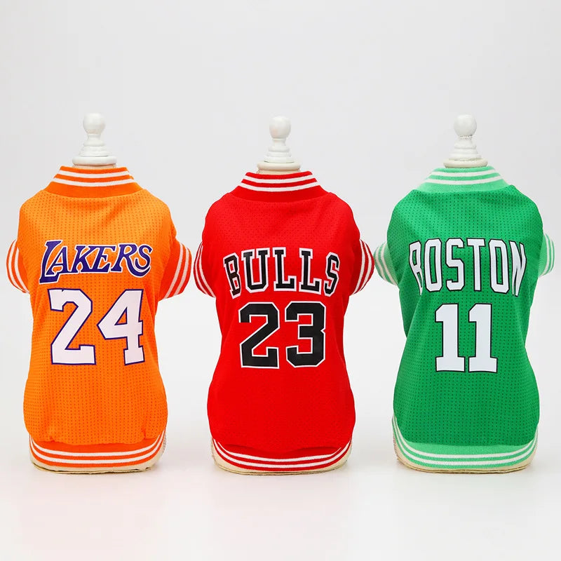 Pet Dog Clothes Vest Basketball Jersey