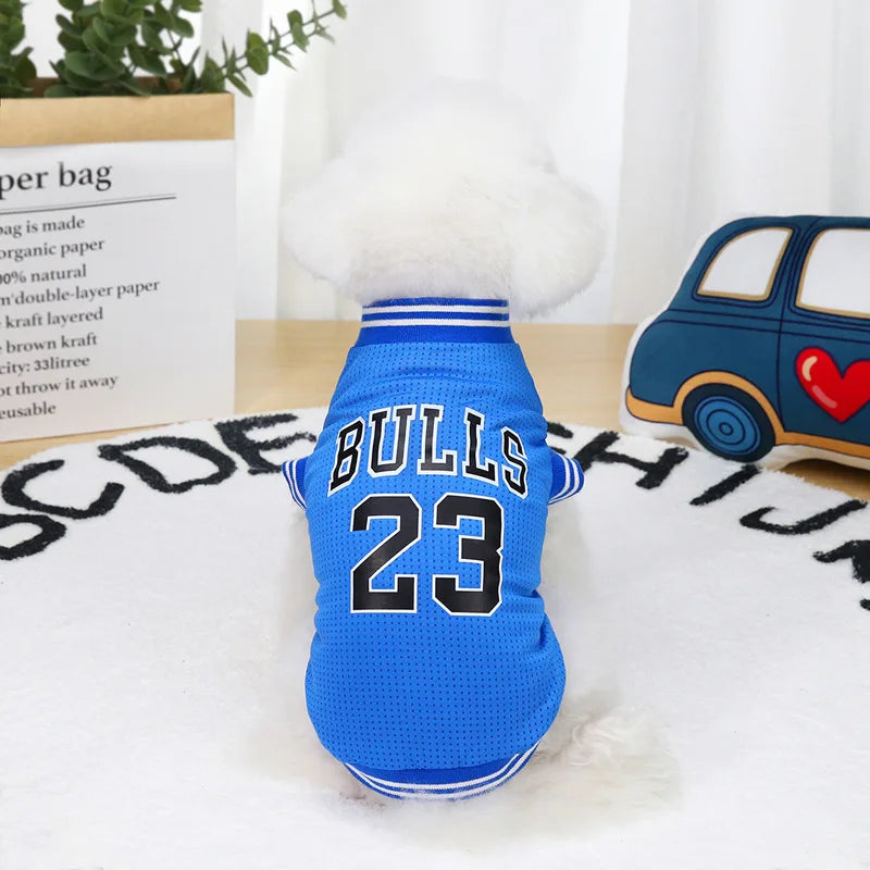 Pet Dog Clothes Vest Basketball Jersey