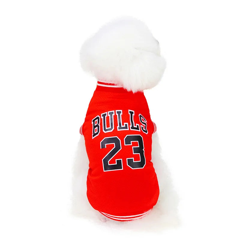 Pet Dog Clothes Vest Basketball Jersey