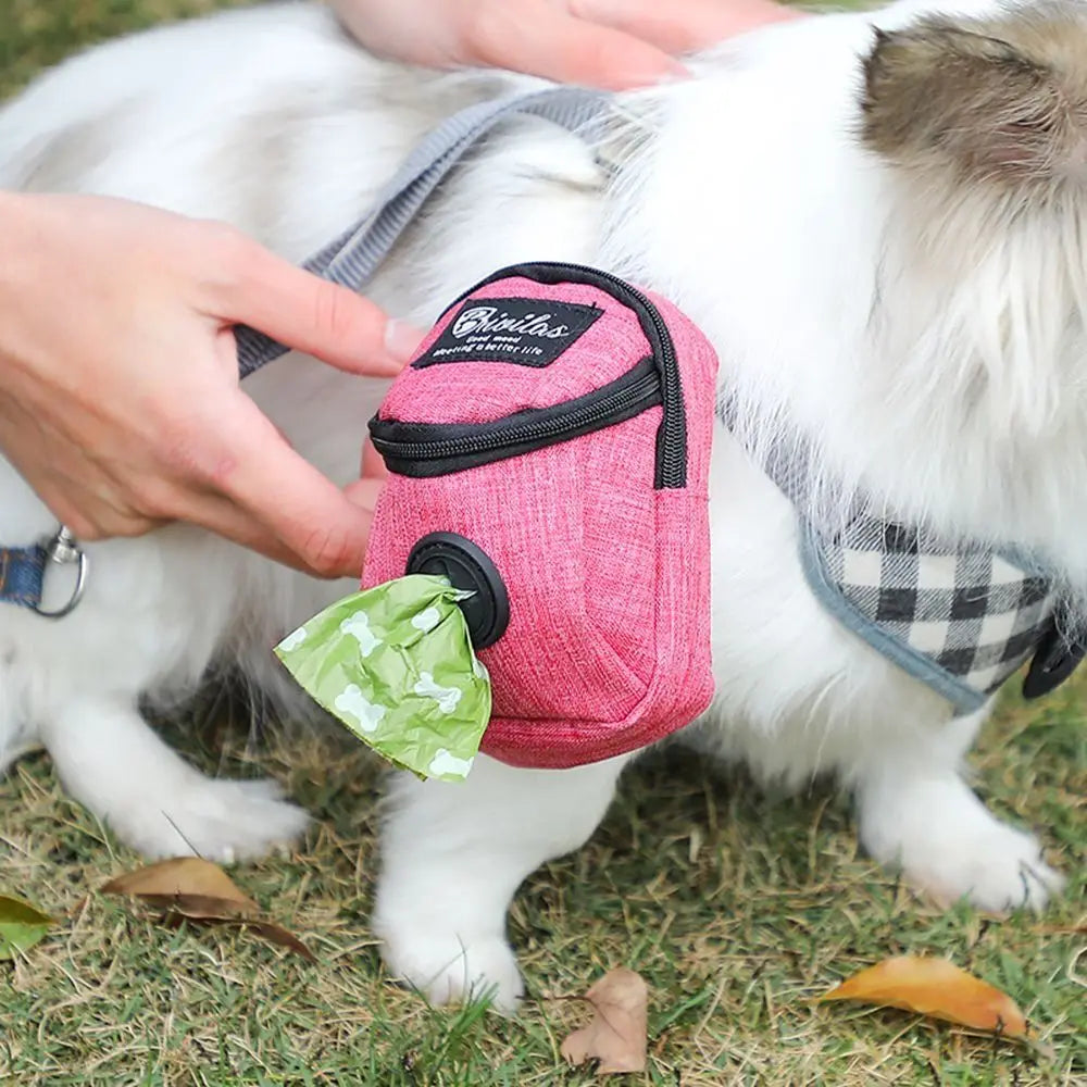 Portable Dog Training Treat Bag Outdoor Pet Dog Treat Pouch Puppy Snack Reward Waist Bag Dog Poop Bag Dispenser Pet Accessories