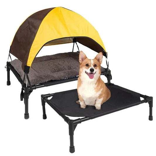 Elevated Dog Bed with Removable Canopy