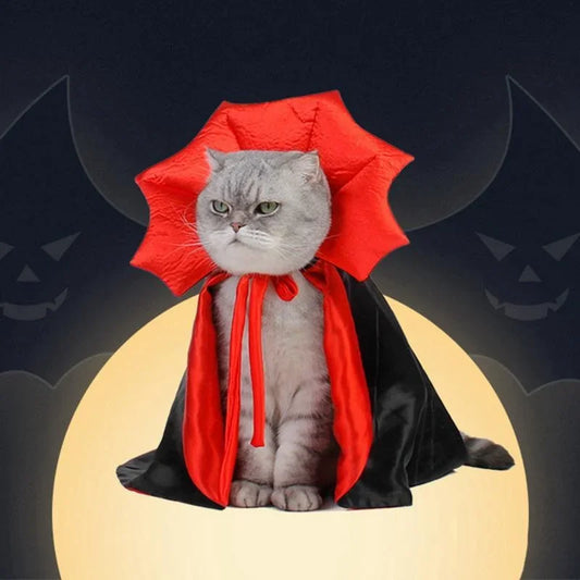 Halloween Vampire Costume for Small Dogs, Cats, Kittens, and Puppies