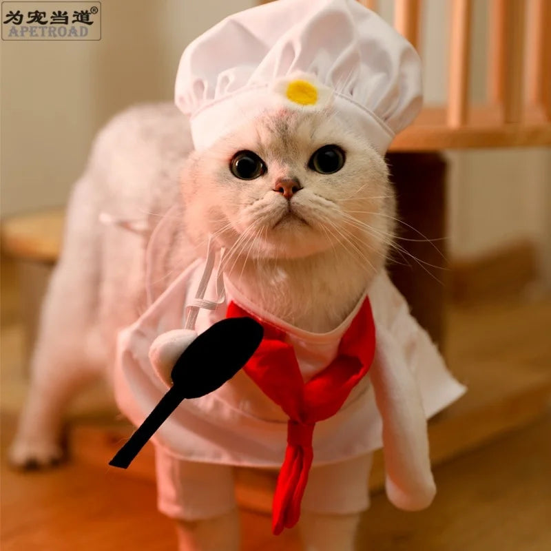 Kawaii Pet Chef Cosplay Costume – Adorable Party & Photography Props! 🍳🐾