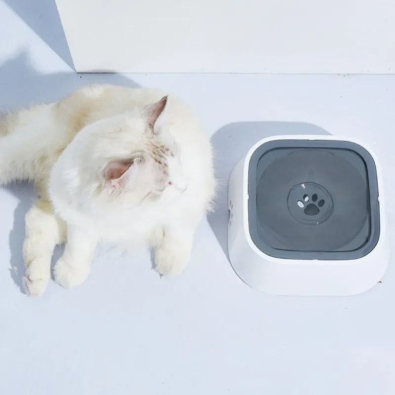 Drinking Water Bowl - Floating Non-Wetting Mouth Slow Anti-Overflow Dispenser