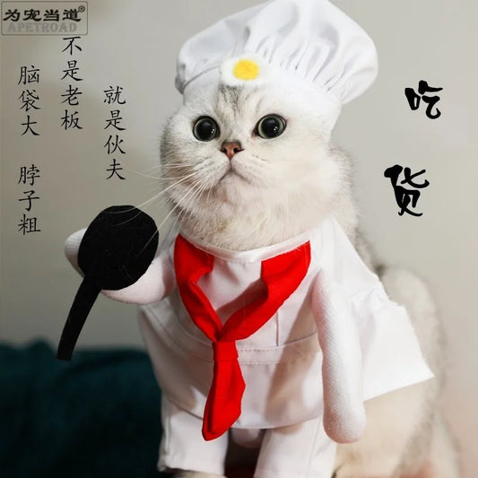 Kawaii Pet Chef Cosplay Costume – Adorable Party & Photography Props! 🍳🐾