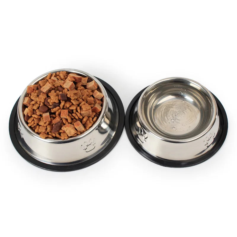 Quality Paw Stainless Steel Pet Dog Bowl Feeder