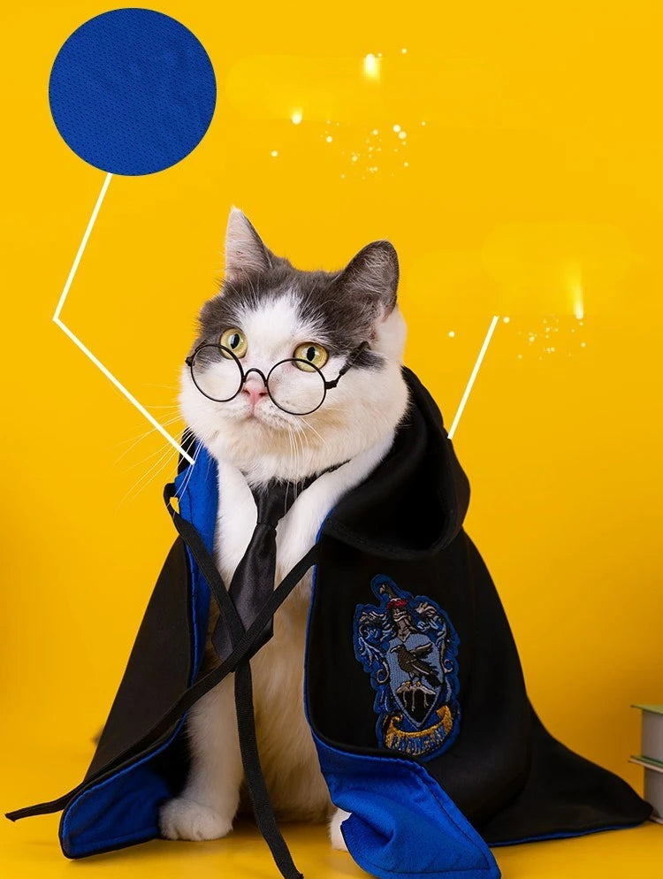 Cat Halloween Costume: Magic Academy Role Play for Cats and Dogs