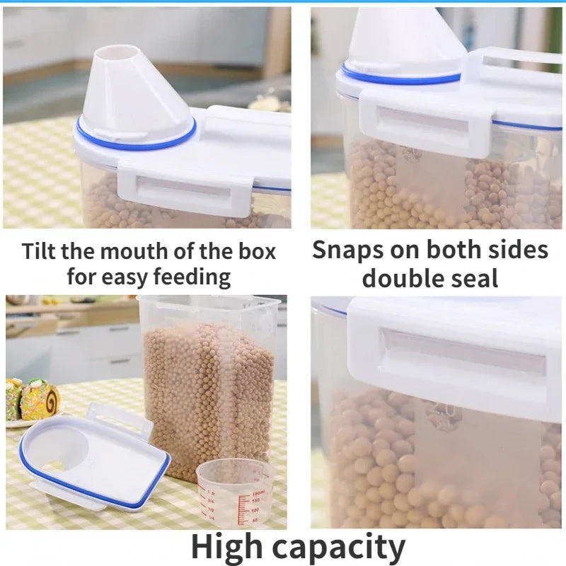 Food Storage Pail with Measuring Cup